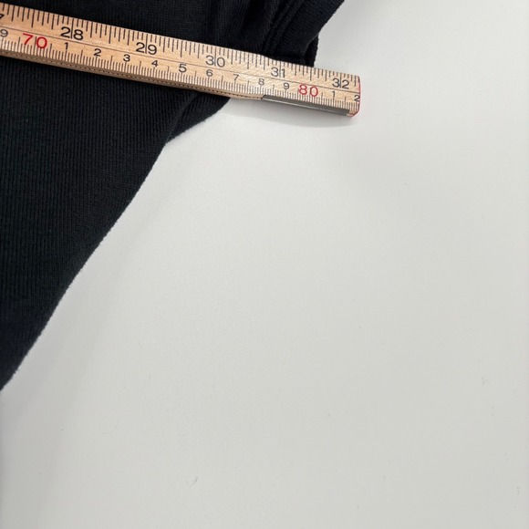 SOFTIES Dream Kimono‎ Open Cardigan Sz S/M Black Knit Dolman Sleeve Pockets - Picture 11 of 12